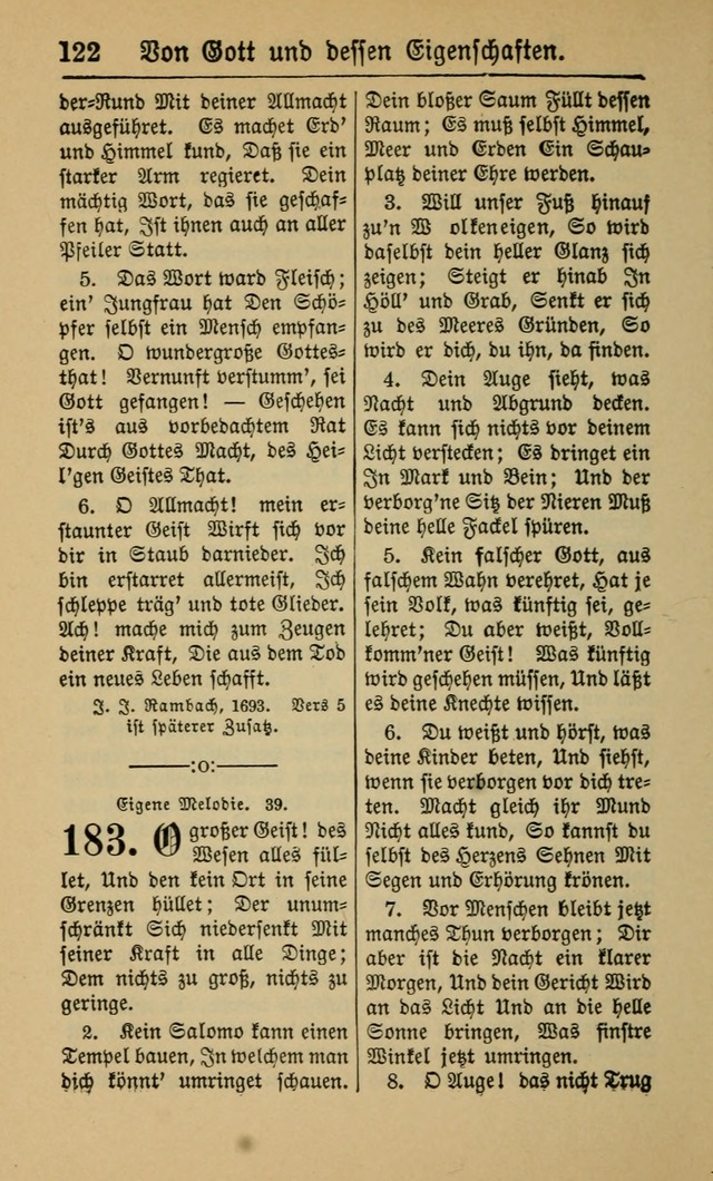 Gesangbuch für Gemeinden des Evangelisch-Lutherischen Bekenntnisses (14th ed.) page 122