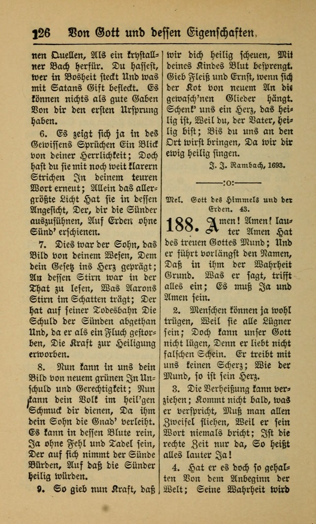 Gesangbuch für Gemeinden des Evangelisch-Lutherischen Bekenntnisses (14th ed.) page 126