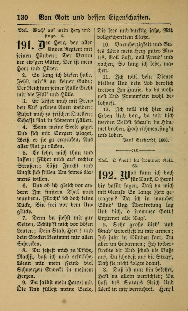 Gesangbuch für Gemeinden des Evangelisch-Lutherischen Bekenntnisses (14th ed.) page 130