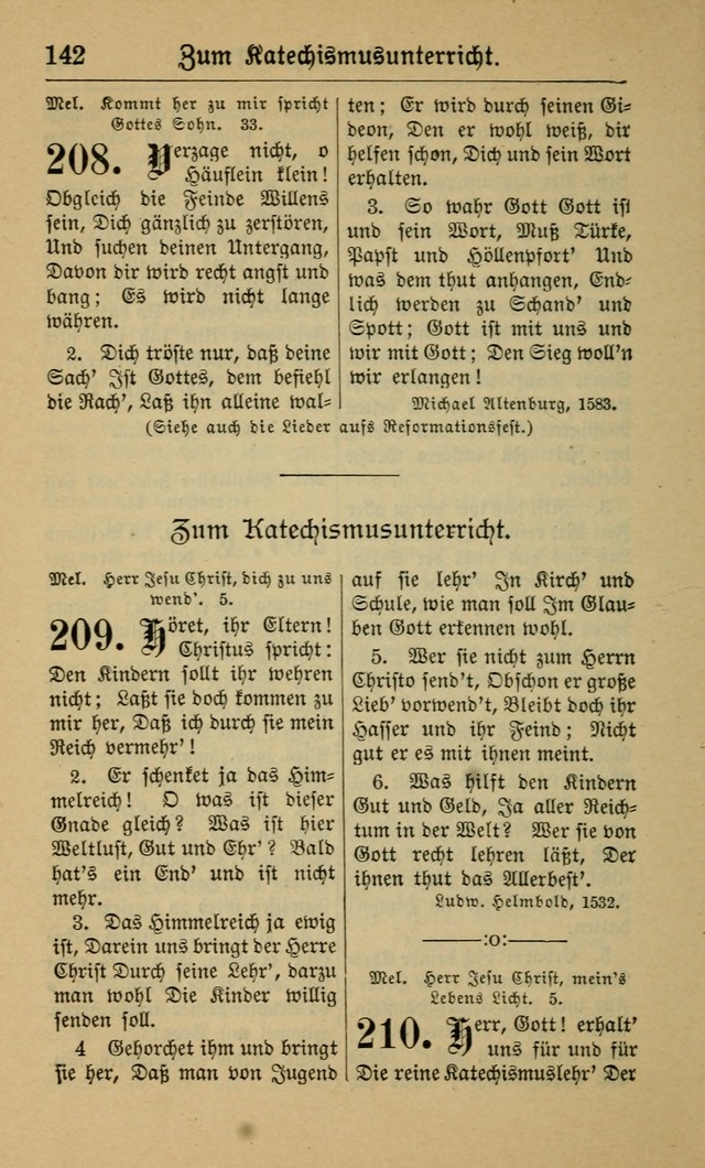 Gesangbuch für Gemeinden des Evangelisch-Lutherischen Bekenntnisses (14th ed.) page 142