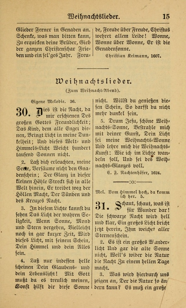 Gesangbuch für Gemeinden des Evangelisch-Lutherischen Bekenntnisses (14th ed.) page 15