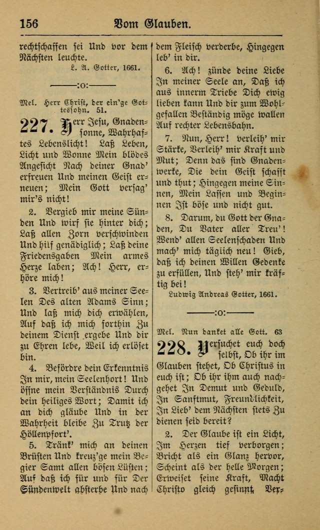 Gesangbuch für Gemeinden des Evangelisch-Lutherischen Bekenntnisses (14th ed.) page 156