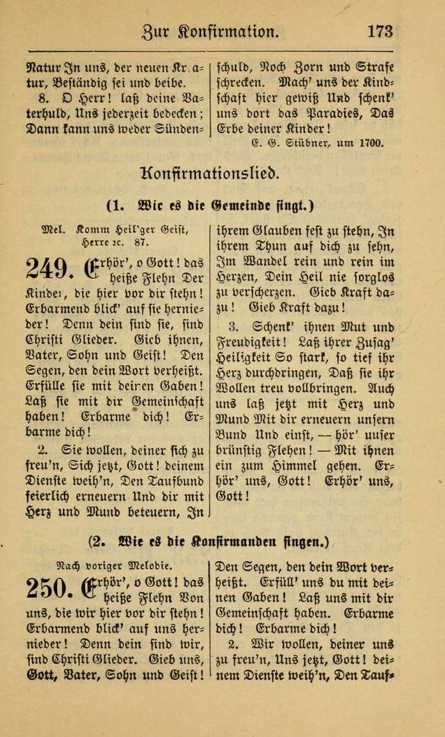 Gesangbuch für Gemeinden des Evangelisch-Lutherischen Bekenntnisses (14th ed.) page 173