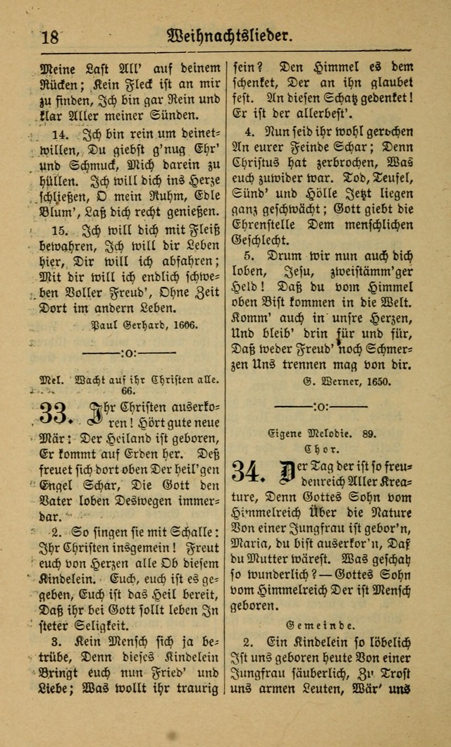 Gesangbuch für Gemeinden des Evangelisch-Lutherischen Bekenntnisses (14th ed.) page 18