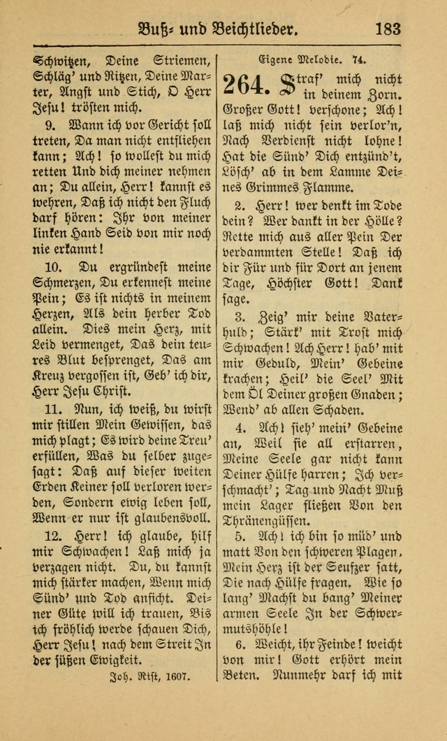 Gesangbuch für Gemeinden des Evangelisch-Lutherischen Bekenntnisses (14th ed.) page 183