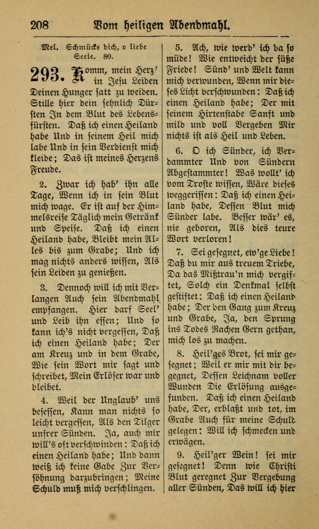 Gesangbuch für Gemeinden des Evangelisch-Lutherischen Bekenntnisses (14th ed.) page 208
