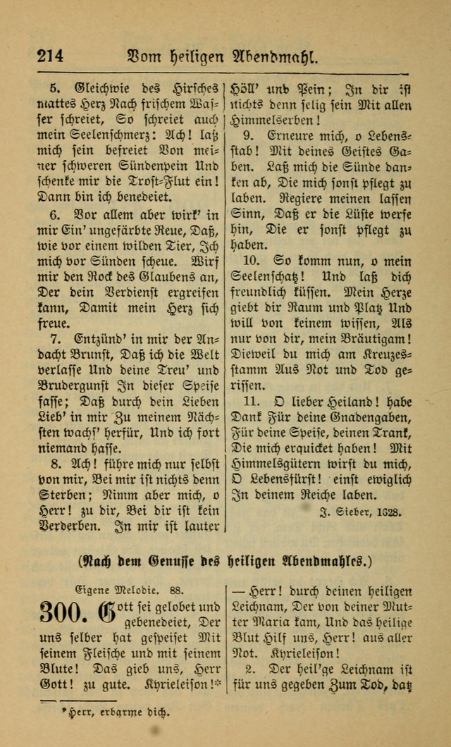 Gesangbuch für Gemeinden des Evangelisch-Lutherischen Bekenntnisses (14th ed.) page 214