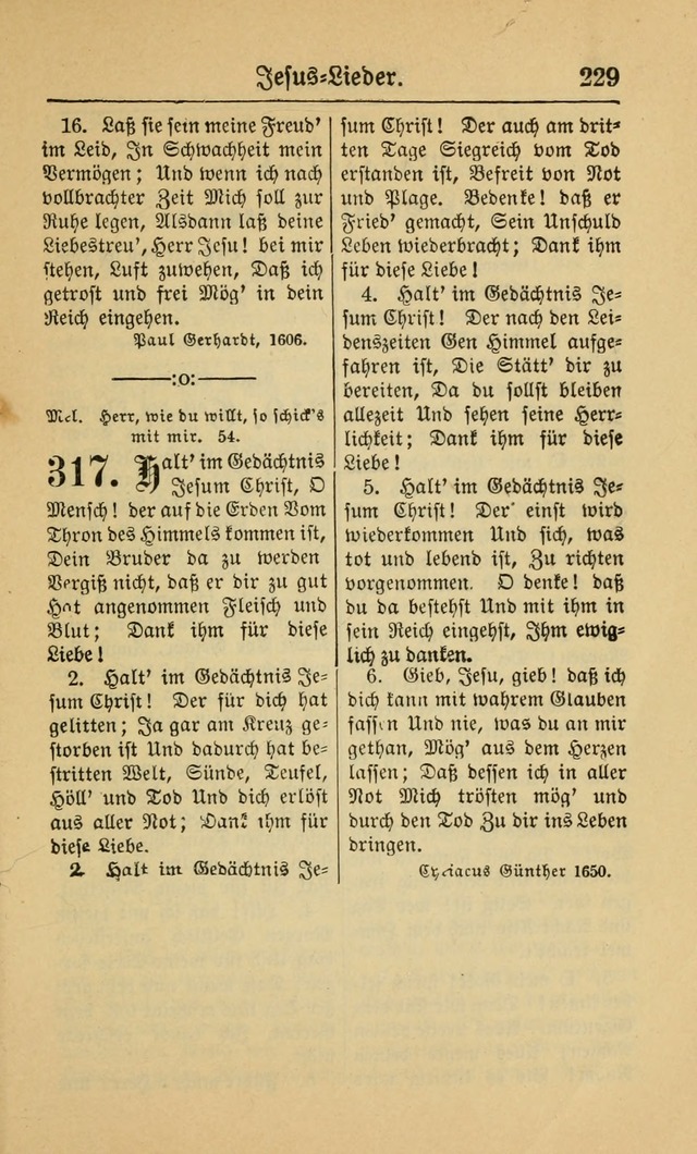 Gesangbuch für Gemeinden des Evangelisch-Lutherischen Bekenntnisses (14th ed.) page 229