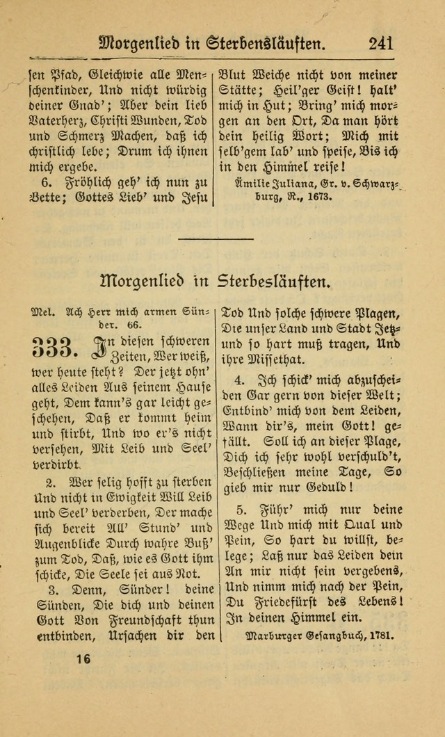 Gesangbuch für Gemeinden des Evangelisch-Lutherischen Bekenntnisses (14th ed.) page 241