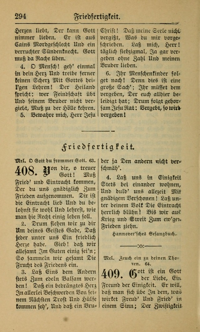 Gesangbuch für Gemeinden des Evangelisch-Lutherischen Bekenntnisses (14th ed.) page 294