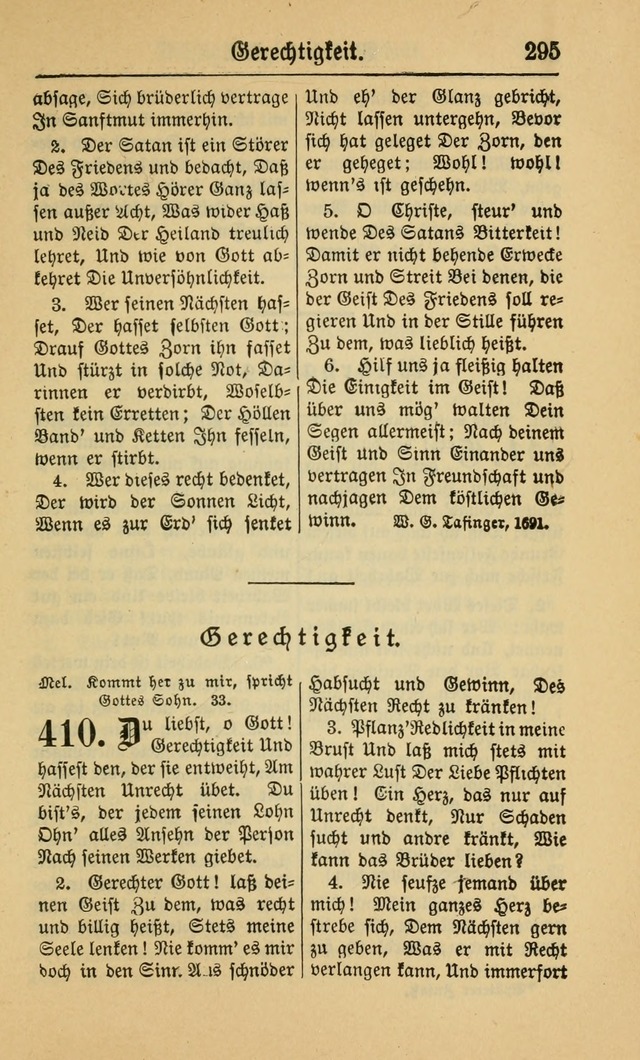Gesangbuch für Gemeinden des Evangelisch-Lutherischen Bekenntnisses (14th ed.) page 295