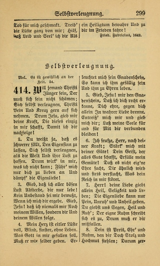 Gesangbuch für Gemeinden des Evangelisch-Lutherischen Bekenntnisses (14th ed.) page 299