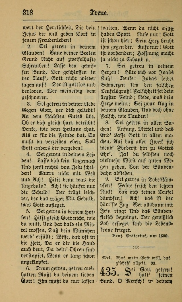 Gesangbuch für Gemeinden des Evangelisch-Lutherischen Bekenntnisses (14th ed.) page 318
