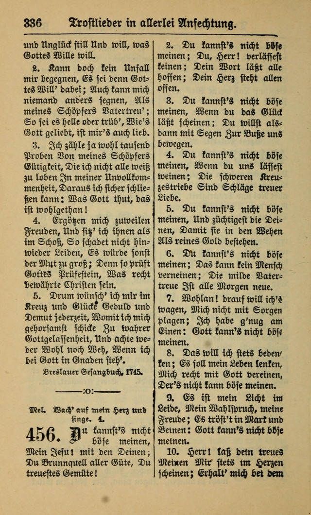 Gesangbuch für Gemeinden des Evangelisch-Lutherischen Bekenntnisses (14th ed.) page 336