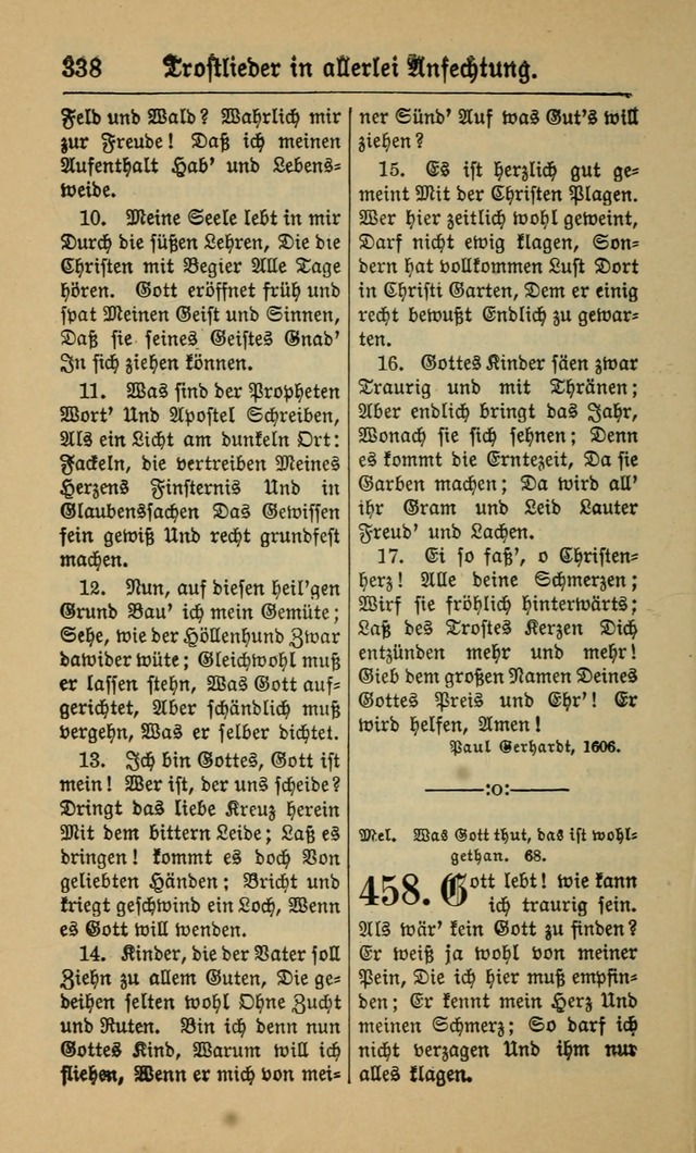 Gesangbuch für Gemeinden des Evangelisch-Lutherischen Bekenntnisses (14th ed.) page 338