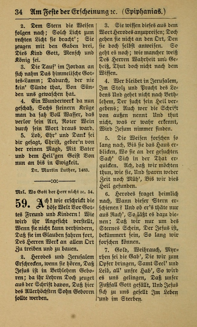 Gesangbuch für Gemeinden des Evangelisch-Lutherischen Bekenntnisses (14th ed.) page 34
