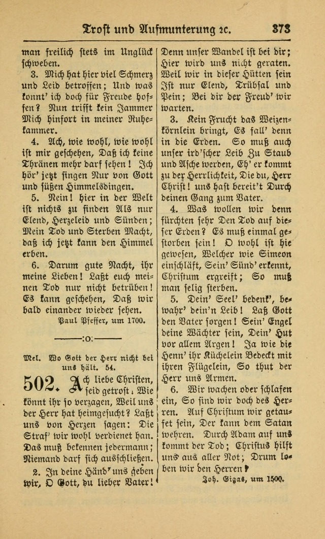 Gesangbuch für Gemeinden des Evangelisch-Lutherischen Bekenntnisses (14th ed.) page 375