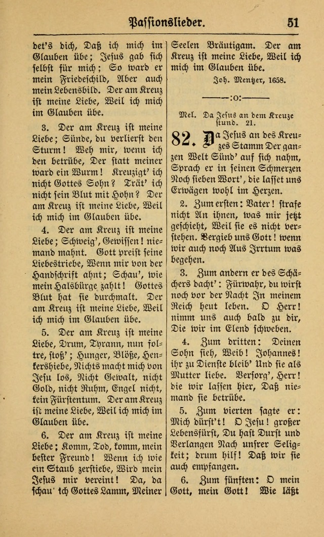 Gesangbuch für Gemeinden des Evangelisch-Lutherischen Bekenntnisses (14th ed.) page 51