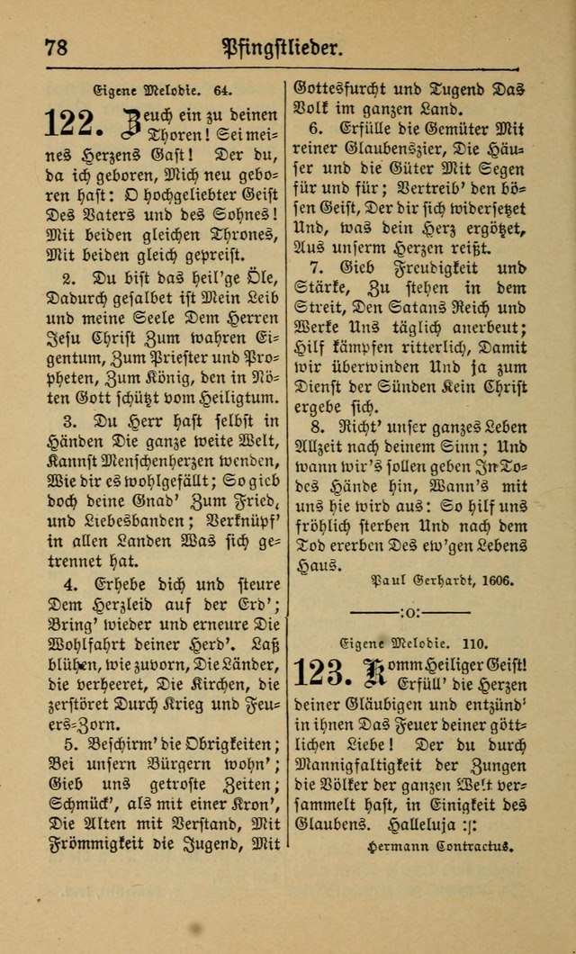 Gesangbuch für Gemeinden des Evangelisch-Lutherischen Bekenntnisses (14th ed.) page 78
