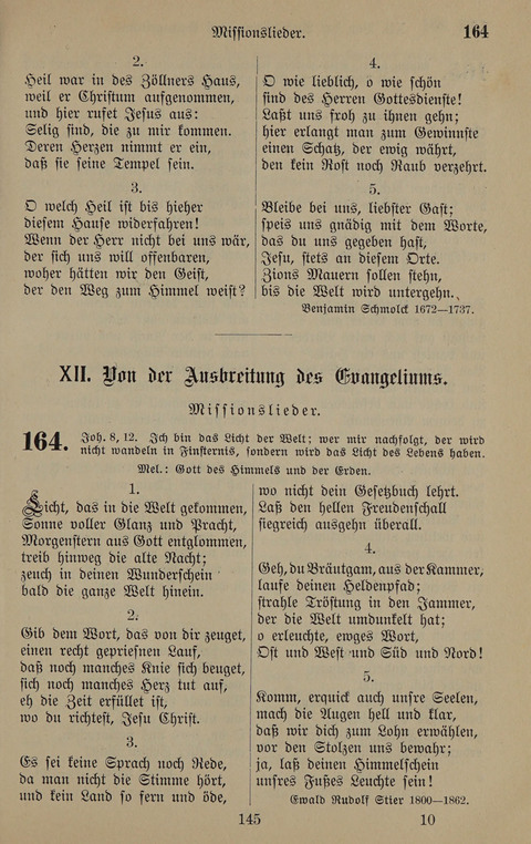 Gesangbuch: zum gottesdienstlichen und häuslichen Gebrauch in Evangelischen Mennoniten-Gemeinden (3rd ed.) page 145