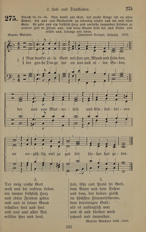 Gesangbuch: zum gottesdienstlichen und häuslichen Gebrauch in Evangelischen Mennoniten-Gemeinden (3rd ed.) page 245