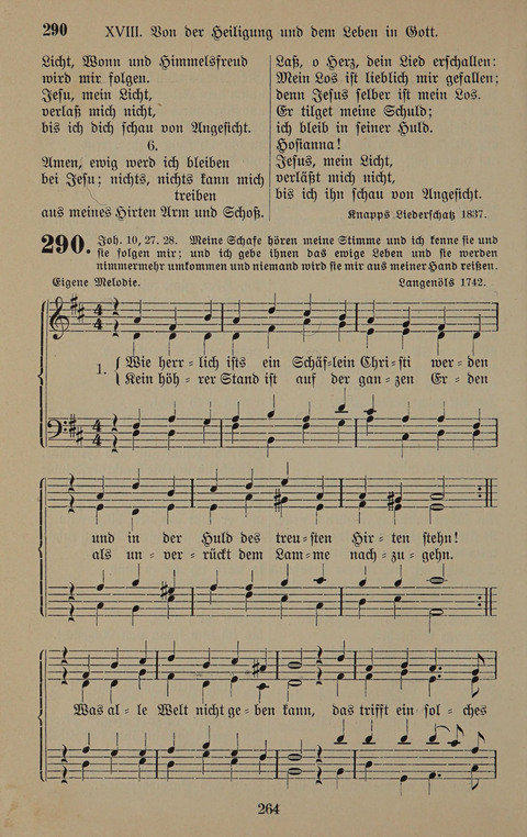 Gesangbuch: zum gottesdienstlichen und häuslichen Gebrauch in Evangelischen Mennoniten-Gemeinden (3rd ed.) page 264