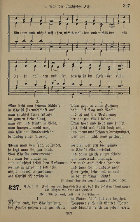 Gesangbuch: zum gottesdienstlichen und häuslichen Gebrauch in Evangelischen Mennoniten-Gemeinden (3rd ed.) page 303