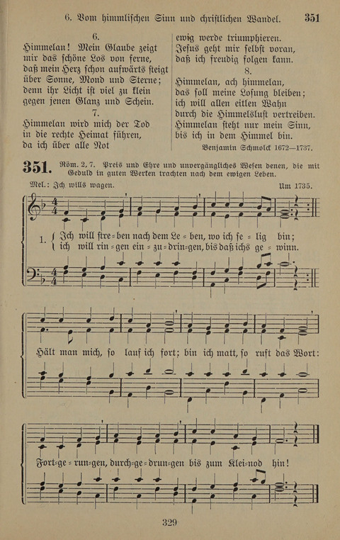 Gesangbuch: zum gottesdienstlichen und häuslichen Gebrauch in Evangelischen Mennoniten-Gemeinden (3rd ed.) page 329
