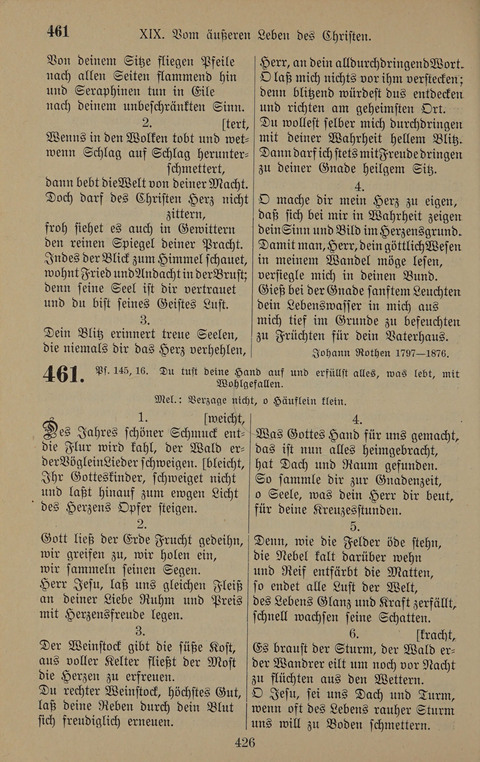 Gesangbuch: zum gottesdienstlichen und häuslichen Gebrauch in Evangelischen Mennoniten-Gemeinden (3rd ed.) page 426