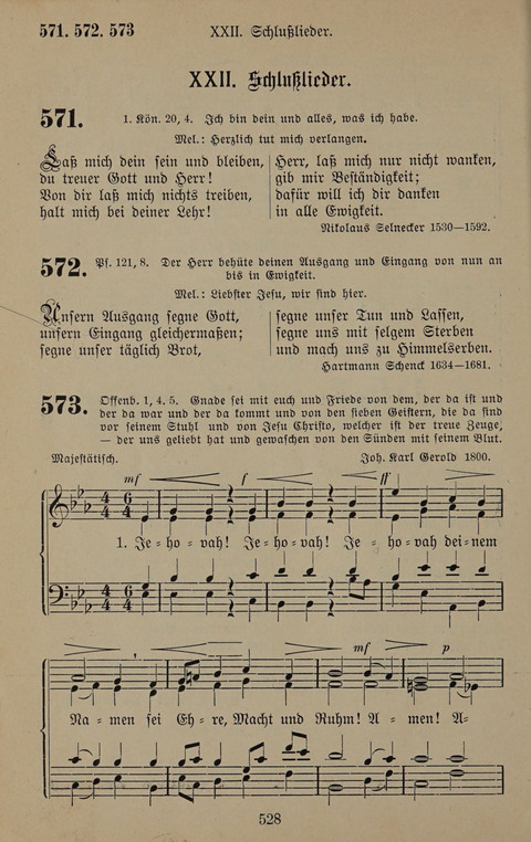 Gesangbuch: zum gottesdienstlichen und häuslichen Gebrauch in Evangelischen Mennoniten-Gemeinden (3rd ed.) page 528