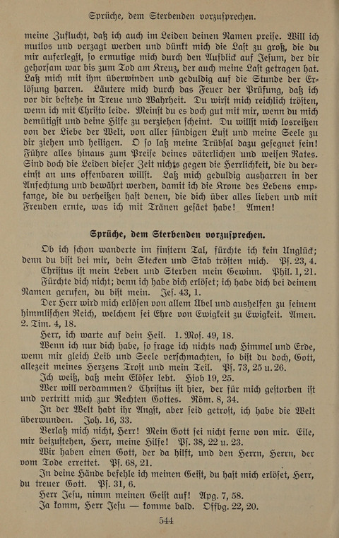 Gesangbuch: zum gottesdienstlichen und häuslichen Gebrauch in Evangelischen Mennoniten-Gemeinden (3rd ed.) page 544