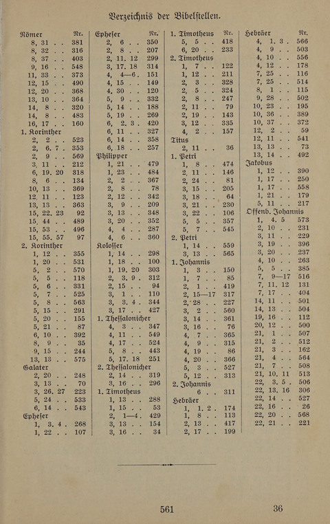 Gesangbuch: zum gottesdienstlichen und häuslichen Gebrauch in Evangelischen Mennoniten-Gemeinden (3rd ed.) page 561