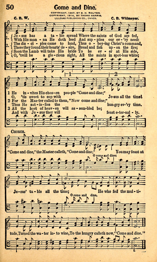 Great Gospel Songs 50. Jesus has a table spread | Hymnary.org
