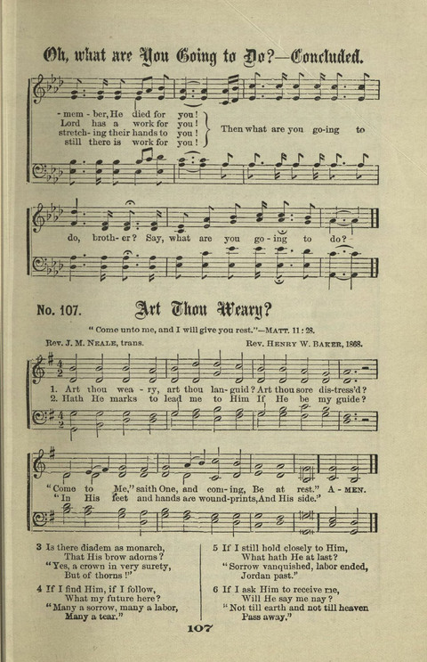 Gospel Hymns Nos. 1 to 6 page 107