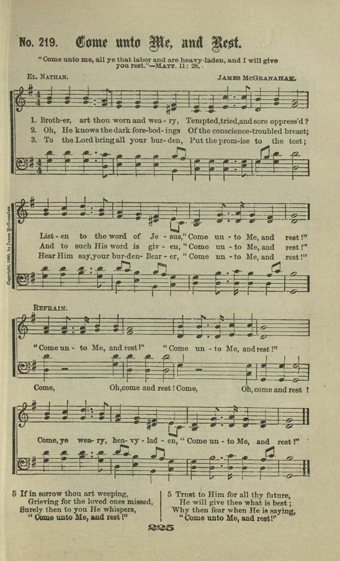 Gospel Hymns Nos. 1 to 6 page 225