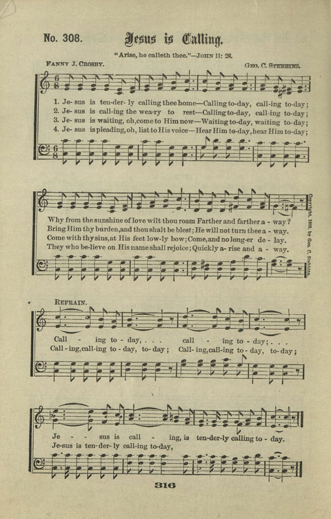 Gospel Hymns Nos. 1 to 6 page 316