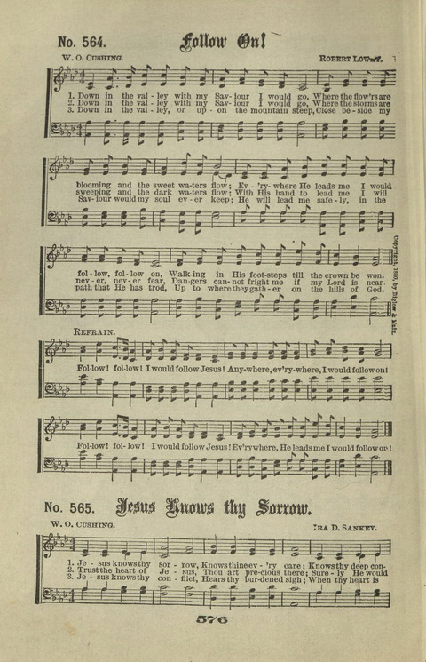 Gospel Hymns Nos. 1 to 6 page 576