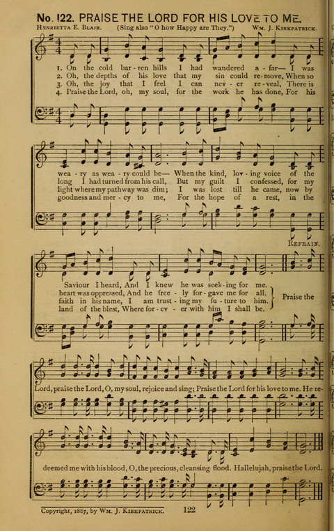 Glad Hallelujahs: replete with sacred songs page 122