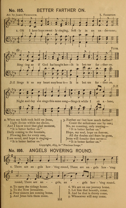 Glad Hallelujahs: replete with sacred songs page 151