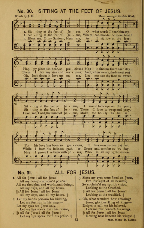 Glad Hallelujahs: replete with sacred songs page 32
