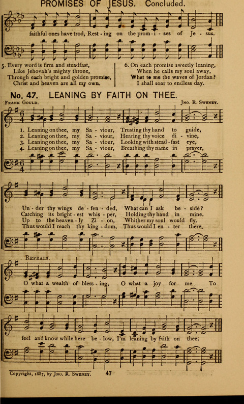Glad Hallelujahs: replete with sacred songs page 47