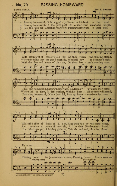 Glad Hallelujahs: replete with sacred songs page 70