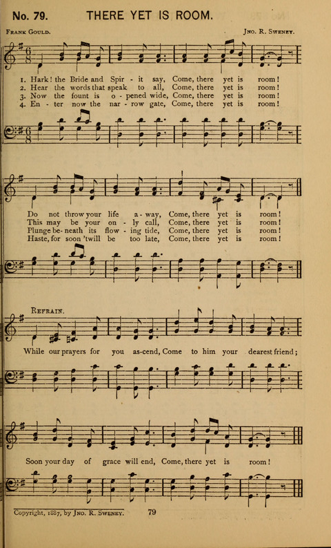Glad Hallelujahs: replete with sacred songs page 79