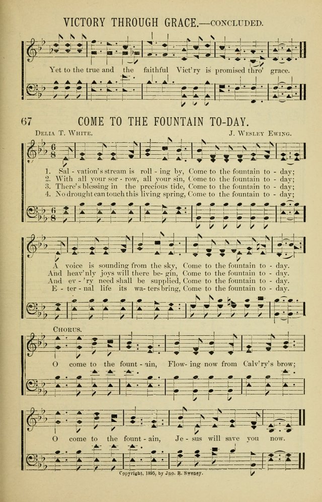Gospel Hosannas: A Choice Collection of Hymns and Tunes for use in Evangelistic, Brotherhood and Mission Meetings, Sunday School, Etc. page 67