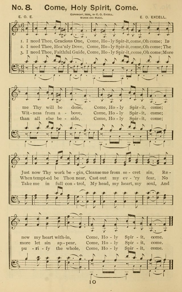 The Gospel Hymnal: for Sunday school and church work page 10