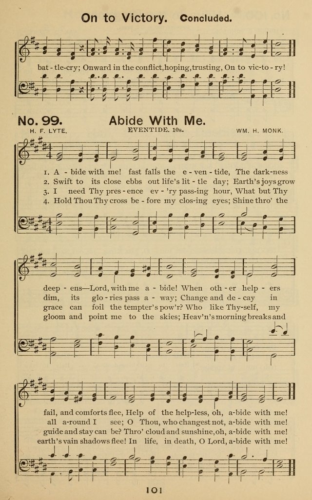 The Gospel Hymnal: for Sunday school and church work page 101