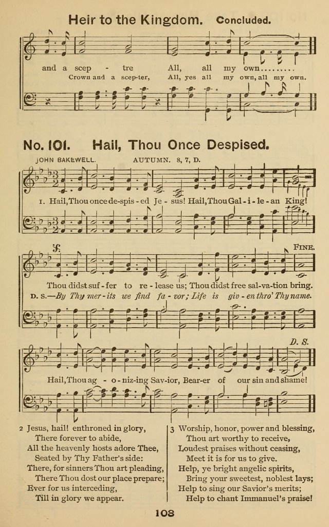 The Gospel Hymnal: for Sunday school and church work page 103