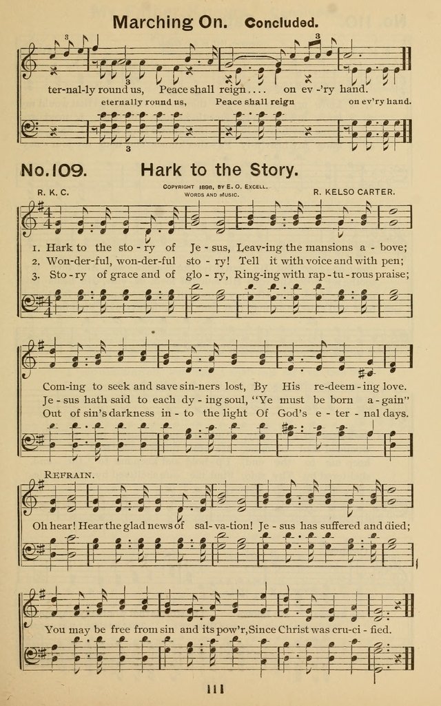 The Gospel Hymnal: for Sunday school and church work page 111