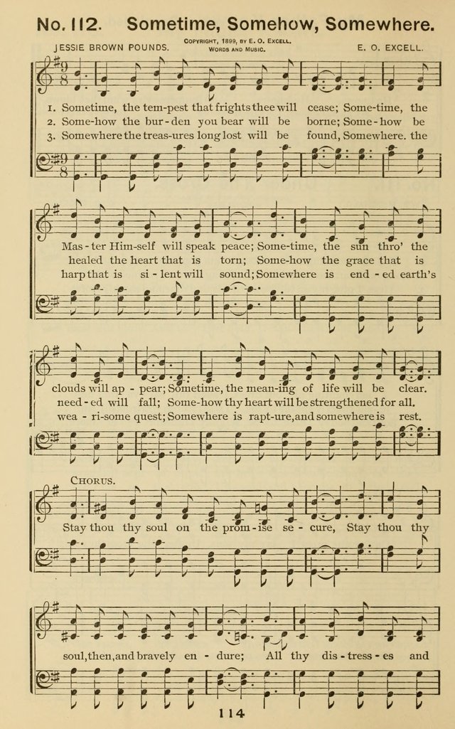 The Gospel Hymnal: for Sunday school and church work page 114