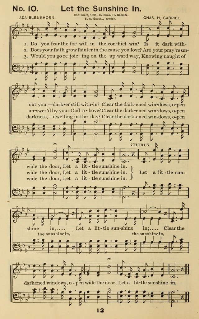 The Gospel Hymnal: for Sunday school and church work page 12